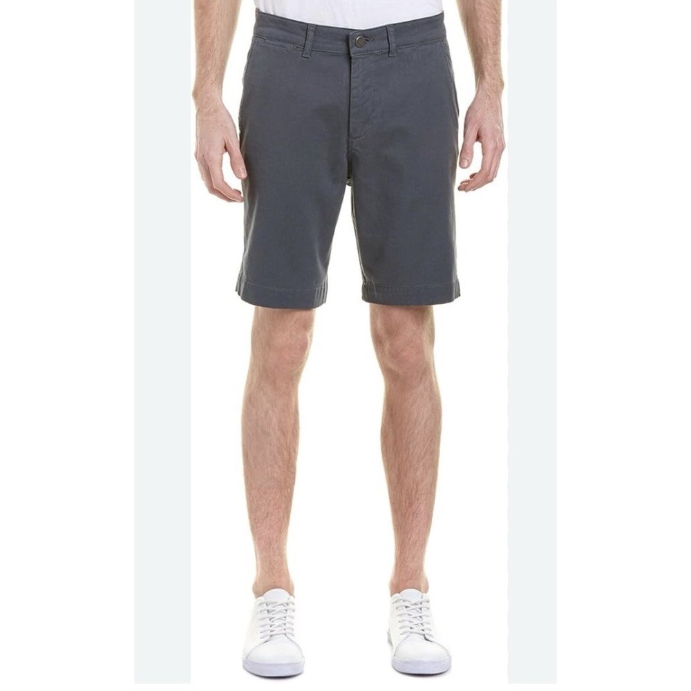 DL1961 Mens‎ Size 32 9" Inseam Jake Flat Front Casual Chino Shorts In Spray Grey